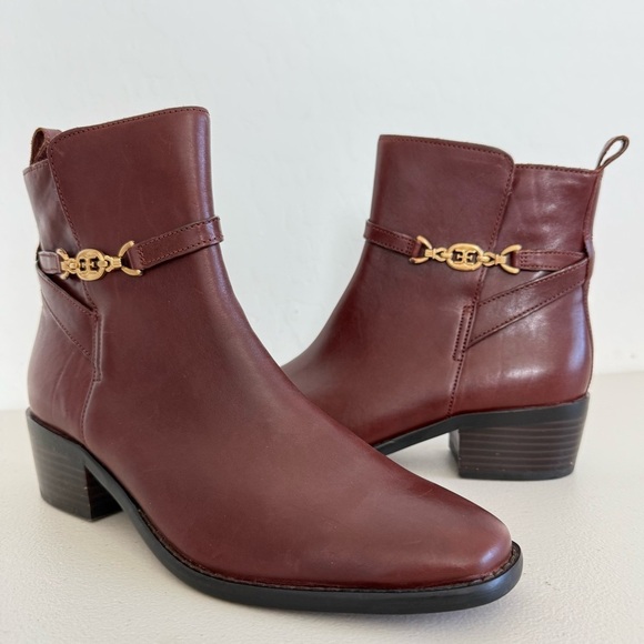 Sam Edelman Shoes - NEW SAM EDELMAN Brawley Brown Leather Booties Size 9